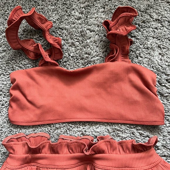 New Beach Riot Madeline Top + Ivy Bikini Bottom in Rust - Picture 5 of 8